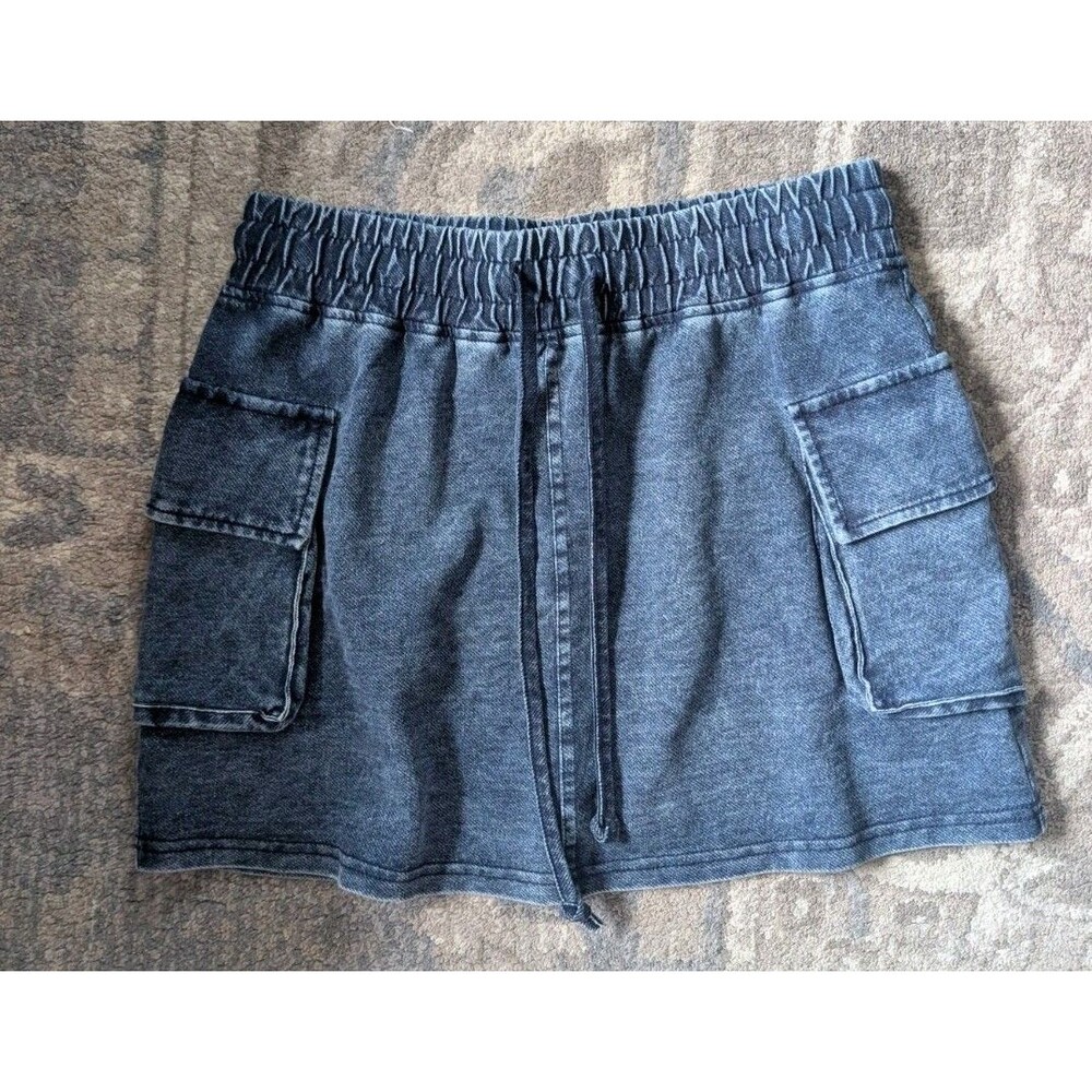 As Revival Women’s Sz S Black Skirt W Built In Shorts Super Soft Grunge 28"